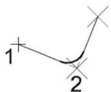 Bentley MicroStation V8 - To place a chain of connected line segments and arc segments - 2