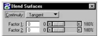 Bentley MicroStation V8 - Blend Surfaces - 3