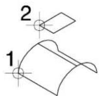 Bentley MicroStation V8 - To trim a surface/solid by projecting a profile - 1