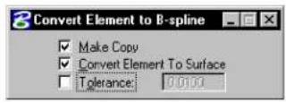 Bentley MicroStation V8 - Convert Element to B-spline - 3