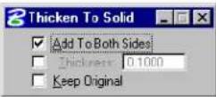 Bentley MicroStation V8 - Thicken to Solid - 3