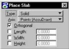Bentley MicroStation V8 - Place Slab - 3