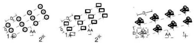 Bentley MicroStation V8 - Alternative method — To create a rectangular array - 1