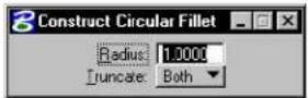 Bentley MicroStation V8 - Construct Circular Fillet - 3
