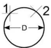 Bentley MicroStation V8 - To place a circle by defining three points on its circumference - 1