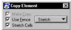 Bentley MicroStation V8 - To stretch elements in a fence - 1