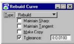 Bentley MicroStation V8 - Rebuild Curve - 3
