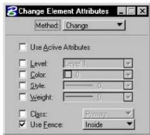 Bentley MicroStation V8 - Change Element Attributes - 3