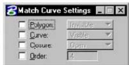Bentley MicroStation V8 - Match Curve Settings - 3
