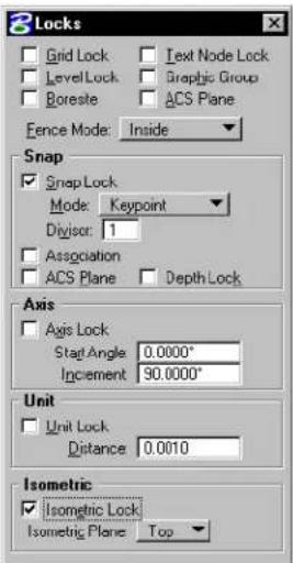 Bentley MicroStation V8 - To set the Isometric (drawing) Plane - 1