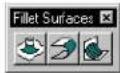 Bentley MicroStation V8 - Fillet Surfaces tool box - 1