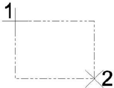 Bentley MicroStation V8 - To place a rectangular fence - 1