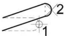 Bentley MicroStation V8 - To modify an arc segment of a multi-segment element - 1