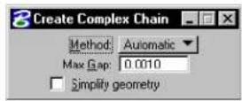 Bentley MicroStation V8 - Create Complex Chain - 3