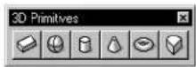 Bentley MicroStation V8 - 3D Primitives tool box - 1