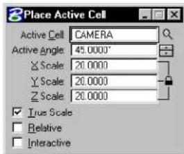Bentley MicroStation V8 - Place Active Cell - 3