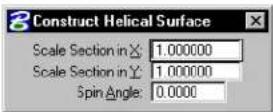 Bentley MicroStation V8 - Construct Helical Surface - 3