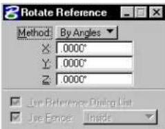 Bentley MicroStation V8 - Rotate Reference - 3