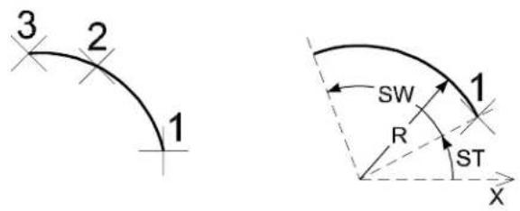 Bentley MicroStation V8 - To place an arc defined by three points - 1