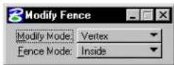 Bentley MicroStation V8 - Modify Fence - 3