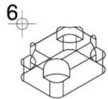 Bentley MicroStation V8 - To construct a solid that is the difference between one solid and one or more overlapping solids - 2