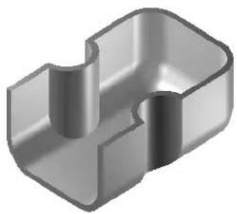 Bentley MicroStation V8 - To construct a shell solid with one or more faces removed - 2