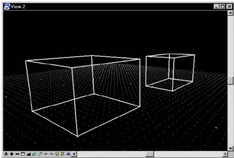 Bentley MicroStation V8 - Using the grid in 3D - 1
