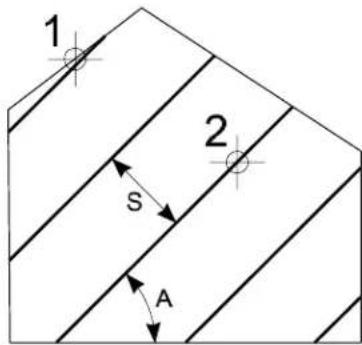 Bentley MicroStation V8 - Alternative method — To hatch the area inside a closed element - 1
