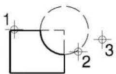 Bentley MicroStation V8 - To construct a complex shape from the difference between elements - 1