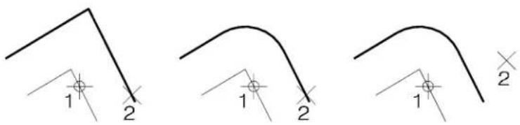 Bentley MicroStation V8 - To construct an offset curve - 1