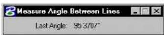 Bentley MicroStation V8 - Measure Angle Between Lines - 3