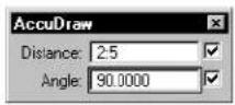 Bentley MicroStation V8 - AccuDraw and the Place Ellipse tool - 1