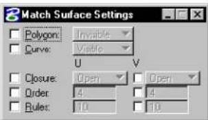 Bentley MicroStation V8 - Match Surface Settings - 3
