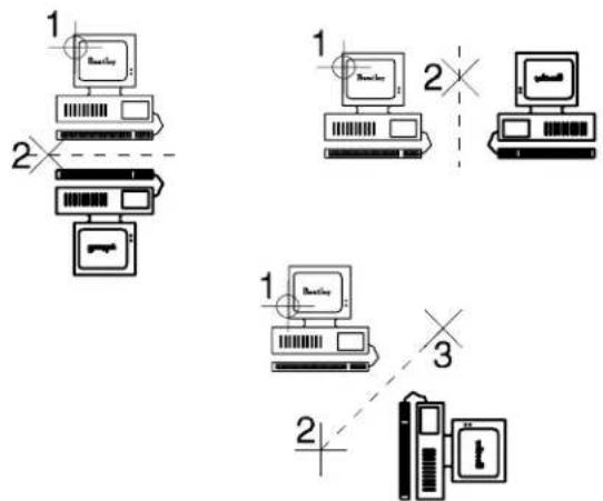 Bentley MicroStation V8 - Alternative method — To mirror an element(s) - 1