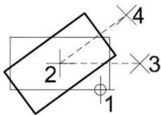 Bentley MicroStation V8 - Alternative method — To rotate an element(s) - 5