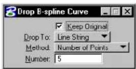 Bentley MicroStation V8 - Drop B-spline Curve - 3