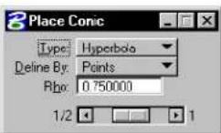 Bentley MicroStation V8 - Place Conic - 3