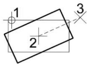 Bentley MicroStation V8 - Alternative method — To rotate an element(s) - 2