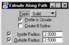 Bentley MicroStation V8 - Extrude Along Path - 5