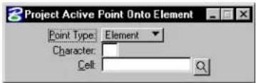 Bentley MicroStation V8 - Project Active Point Onto Element - 3