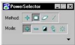 Bentley MicroStation V8 - To select elements inside or overlapping a rectangular area - 1