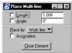 Bentley MicroStation V8 - Place Multi-line - 3