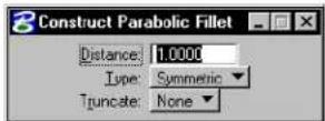 Bentley MicroStation V8 - Construct Parabolic Fillet - 3