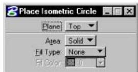 Bentley MicroStation V8 - Place Isometric Circle - 3