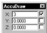 Bentley MicroStation V8 - AccuDraw and the Place Circle tool - 1