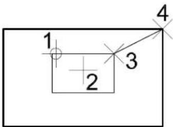 Bentley MicroStation V8 - Alternative method — To scale an element(s) graphically - 1