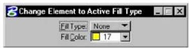 Bentley MicroStation V8 - Change Element to Active Fill Type - 3