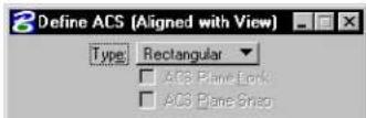 Bentley MicroStation V8 - Define ACS (Aligned with View) - 3
