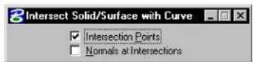 Bentley MicroStation V8 - Intersect Solid/Surface with Curve - 3