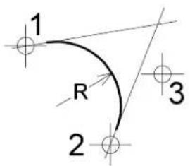 Bentley MicroStation V8 - To construct a circular fillet - 1